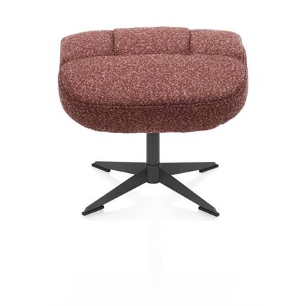 Henders en Hazel relax incl. poef - grafiet frame - stof Cloudy Koper