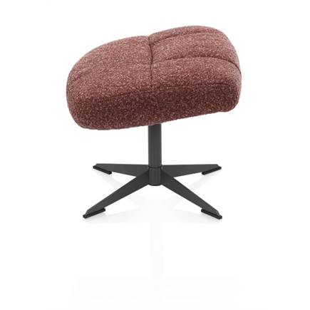 Henders en Hazel relax incl. poef - grafiet frame - stof Cloudy Koper