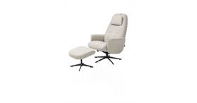 relax incl. poef - grafiet frame