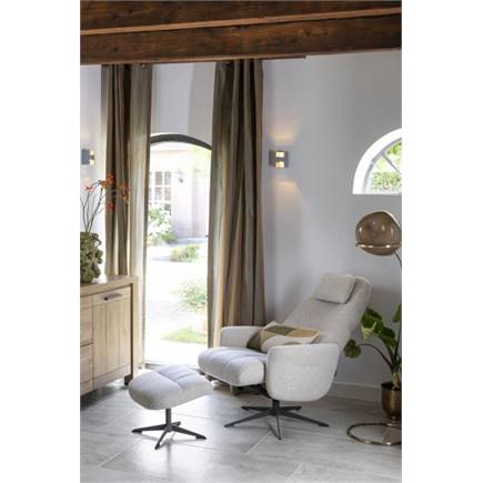 Henders en Hazel relax incl. poef - grafiet frame