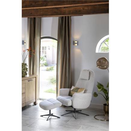 Henders en Hazel relax incl. poef - grafiet frame