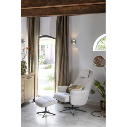 Henders en Hazel relax incl. poef - grafiet frame