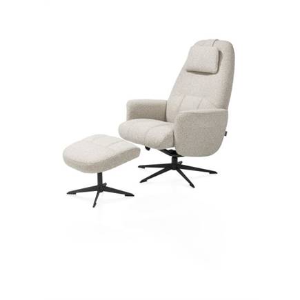 Henders en Hazel relax incl. poef - grafiet frame