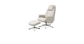 relax incl. poef - silk grey