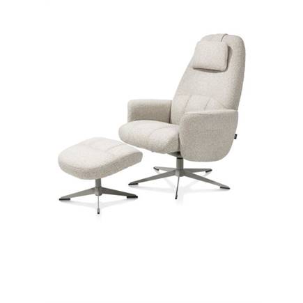 Henders en Hazel relax incl. poef - silk grey