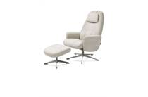 Henders en Hazel TORINO fauteuil relax incl. poef - silk grey