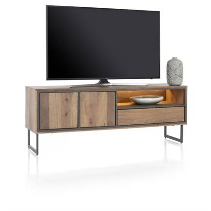 Henders en Hazel lowboard 160 cm - 2-deuren + 1-lade + 1-niche (+ LED)