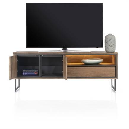 Henders en Hazel lowboard 160 cm - 2-deuren + 1-lade + 1-niche (+ LED)