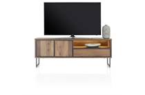 Henders en Hazel TRAPANI tv meubel lowboard 160 cm - 2-deuren + 1-lade + 1-niche (+ LED)