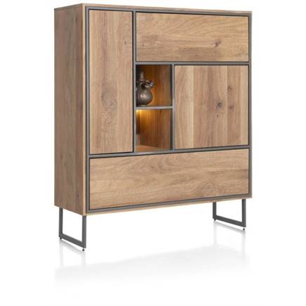 Henders en Hazel 120 cm - 2-deuren + 3-laden + 1-niche (+ LED)