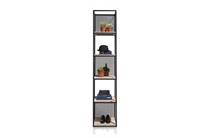 Henders en Hazel VINCENT bergkast rek 5-niches +5-legplanken +3 verplaatsbare metalen panelen-217 cm