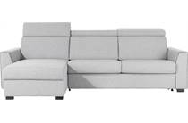 Henders en Hazel VOSGES hoekbank 2.5-zits + longchair links - slaapbank 140 cm. - stof ponti