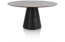 XOOON eetkamertafel - rond - 150 x 120 cm Lichtgrijs ronde tafel