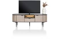 XOOON lowboard 170 cm. - 2-deuren + 1-lade + 1-niche (+ LED) tv meubel
