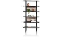 XOOON ARAMON bergkast boekenkast 100 cm. - 5-niches