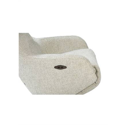 XOOON relax- - 1 motor - verstelbare hoofdsteun - stof Luton Groen