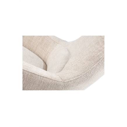 XOOON relax- - 1 motor - verstelbare hoofdsteun - stof Luton - inclusief accu Creme