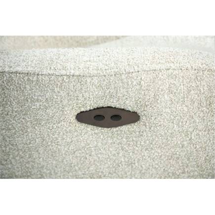 XOOON relax- - 1 motor - verstelbare hoofdsteun - stof Luton - inclusief accu Groen