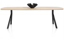 XOOON ARVADA ronde tafel tafel 160 x 100 cm. - ovaal - poten aan de zijkant Natural