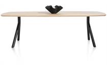 XOOON ARVADA ronde tafel tafel 250 x 110 cm. - ovaal - poten aan de zijkant Natural