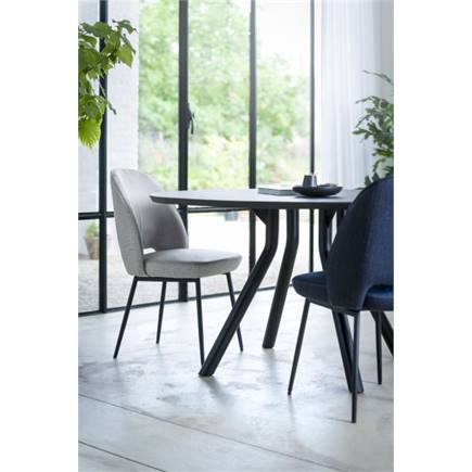 XOOON tafel 125 cm. - rond - centrale poot kort Natural