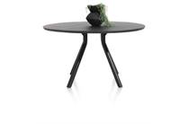 XOOON tafel 140 cm. - rond - centrale poot kort Onyx ronde tafel