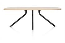 XOOON ARVADA ronde tafel tafel 190 x 100 cm. - ovaal - centrale poot lang Natural