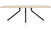 XOOON ARVADA ronde tafel tafel 250 x 110 cm. - ovaal - centrale poot lang Natural