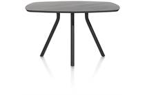 XOOON ARVADA ronde tafel bartafel 160 x 100 cm. - ovaal - centrale poot kort Onyx