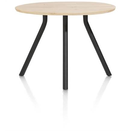 XOOON bartafel 125 cm. - rond - centrale poot kort Natural