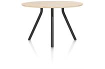 XOOON bartafel 140 cm. - rond - centrale poot kort Natural ronde tafel