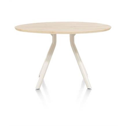 XOOON tafel 125 cm. - rond - centrale poot Nebbia Naturel Nebbia