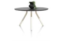 XOOON ARVADA ronde tafel tafel 125 cm. - rond - centrale poot Nebbia Onyx Nebbia