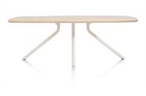 XOOON ARVADA ronde tafel tafel 190 x 100 cm. - ovaal - centrale poot Nebbia Naturel Nebbia