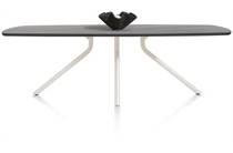 XOOON ARVADA ronde tafel tafel 250 x 110 cm. - ovaal - centrale poot Nebbia Onyx Nebbia