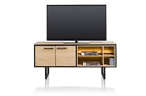 XOOON 140 cm - 2-deuren + 4-niches (+ LED) dressoir