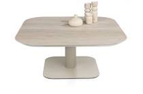 XOOON BRIANTO salontafel 90 x 90 cm - keramiek blad Travertin