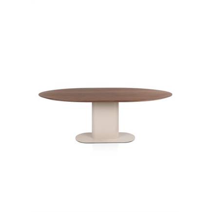 XOOON 210 x 100 cm - walnoot fineer Creme