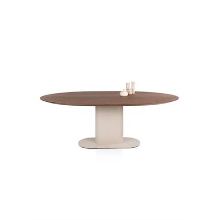 XOOON 210 x 100 cm - walnoot fineer Creme
