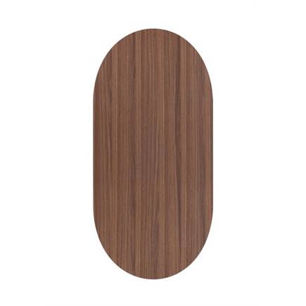 XOOON 210 x 100 cm - walnoot fineer Steel Brown