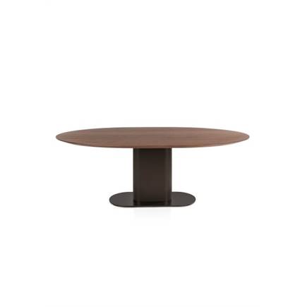 XOOON 210 x 100 cm - walnoot fineer Steel Brown