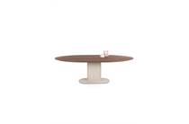 XOOON BRIANZA eetkamertafel 240 x 100 cm - walnoot fineer Creme