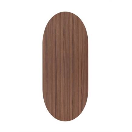 XOOON 240 x 100 cm - walnoot fineer Steel Brown