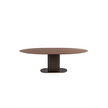 XOOON 240 x 100 cm - walnoot fineer Steel Brown