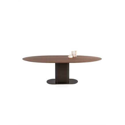 XOOON 240 x 100 cm - walnoot fineer Steel Brown