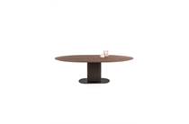 XOOON BRIANZA eetkamertafel 240 x 100 cm - walnoot fineer Steel Brown