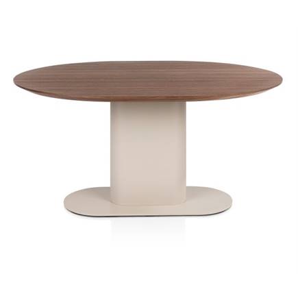 XOOON 150 x 120 cm - walnoot fineer Creme