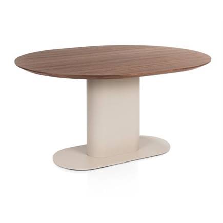 XOOON 150 x 120 cm - walnoot fineer Creme