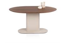 XOOON BRIANZA eetkamertafel 150 x 120 cm - walnoot fineer Creme
