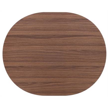 XOOON 150 x 120 cm - walnoot fineer Steel Brown